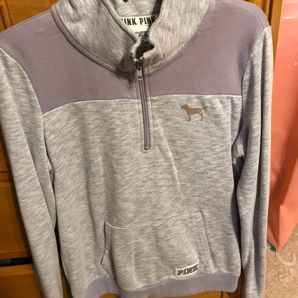 Pink half zip